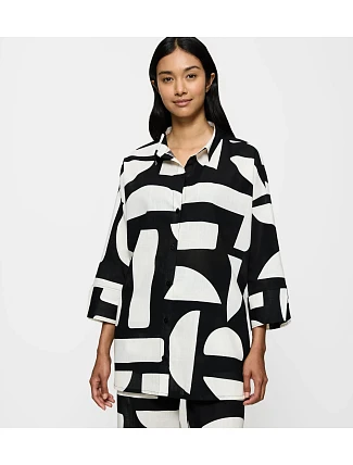 Letné oblečenie Boyfriend Shirt - ČIERNA - TRIUMPH ČIERNA - TRIUMPH