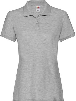 Fruit of the Loom Lady-Fit Premium Polo Dámske piqué polo 16.3030 athletic heather Fruit of the Loom Lady-Fit Premium Polo Dámske piqué polo 16.3030 athletic heather