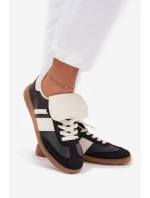 Niskie Sneakersy Damskie Z Wywiniętym Językiem Czarne Ardira