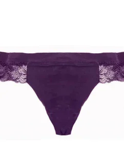 Dámske tangá QF6628E - UXD - fialová - Calvin Klein