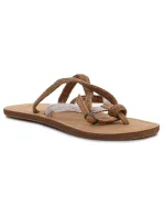 Dámske žabky RF-0A2U1N-C hnedé a krémové - B2B Dámske žabky RF-0A2U1N-C hnedé a krémové - B2B