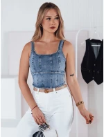 VESTTOP FashionStreet dámsky džínsový top RY2727 VESTTOP FashionStreet dámsky džínsový top RY2727