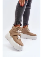 Zazoo 3450 Dámske kožené tenisky Beige Zazoo 3450 Dámske kožené tenisky Beige