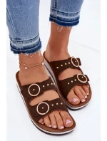 Pohodlné dámske papuče Inblu CP000054 brown