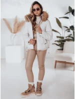 Dámska prešívaná zimná bunda COLDLIKE s kapucňou biela FashionStreet TY5002 Dámska prešívaná zimná bunda COLDLIKE s kapucňou biela FashionStreet TY5002