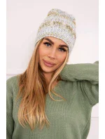 Fleecová čiapka Melisa K241 mint+olive