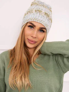 Fleecová čiapka Melisa K241 mint+olive