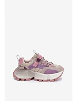 Kožené semišové dámske tenisky GOE TT2N4026 purple Kožené semišové dámske tenisky GOE TT2N4026 purple