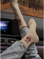 Ponožky Milena 0200-132 Medvedík vo svetri 37-41