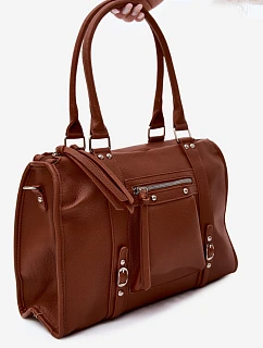 Veľká kabelka Nolita z umelej kože Camel