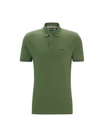 Pánska polokošeľa BOSS Pallas Open Green regular fit zelená (50468301-381)