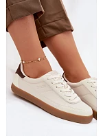 Dámske tenisky z eko kože Big Star TT274311 light beige Dámske tenisky z eko kože Big Star TT274311 light beige