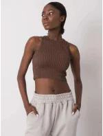 Dámsky top TK RP TP 333435.19P tmavo hnedý Dámsky top TK RP TP 333435.19P tmavo hnedý