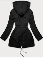 Čierna / žltá dámska parka (W702BIG)