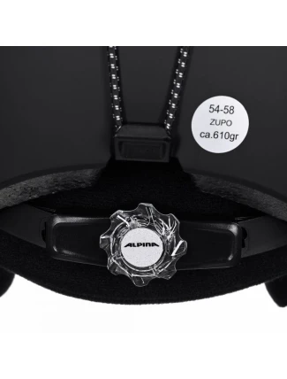 Lyžiarska prilba ALPINA ZUPO BLACK MATT 54-58 Lyžiarska prilba ALPINA ZUPO BLACK MATT 54-58