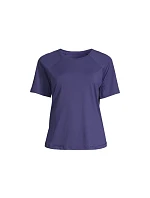 Dámske tréningové tričko Casall Essential Tee, fialové Dámske tréningové tričko Casall Essential Tee, fialové