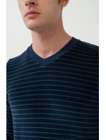 Vamp - Zamatové pruhované pyžamo 21710 - Vamp Vamp - Zamatové pruhované pyžamo 21710 - Vamp