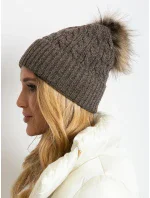 Dámska čiapka AT CZ 173501 tmavo hnedá Dámska čiapka AT CZ 173501 tmavo hnedá