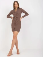 Dámske šaty RV SK 8014 hnedé