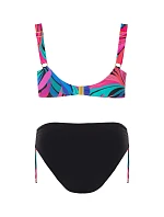 Dvojdielne plavky S937 V1MI9 Marmaris9 ružová a čierna - Vlastné