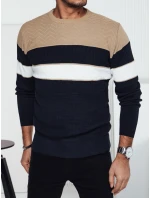 Pánsky tmavomodrý sveter FashionStreet WX2284 Pánsky tmavomodrý sveter FashionStreet WX2284