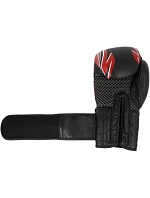 RBT-5A kožené boxerské rukavice čierno-červené