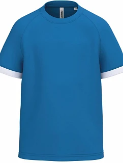 Kariban ProAct PA 4046 Detské kontrastné športové tričko 20.4046 sporty royal blue/white