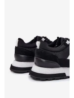 Sneakersy Męskie Na Platformie Lee Cooper LCJ-25-03-3378M Czarne