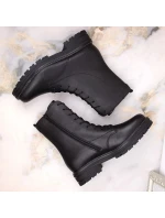 Pohodlné zateplené kožené topánky pre ženy Remonte W RKR622 black - Rieker Pohodlné zateplené kožené topánky pre ženy Remonte W RKR622 black - Rieker