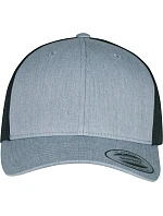 Flexfit 6606/6606T 6-panelová vintage čiapka „Trucker“ 55.6606 melírovaná šedá/čierna Flexfit 6606/6606T 6-panelová vintage čiapka „Trucker“ 55.6606 melírovaná šedá/čierna