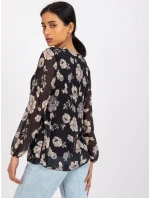 Blúzka DHJ BZ 8643 1.37P čierna a béžová Blúzka DHJ BZ 8643 1.37P čierna a béžová