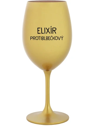 ELIXÍR PROTIBLBEČKOVÝ - zlatý pohár na víno 350 ml