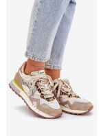 Sneakersy Buty Sportowe Damskie D.Franklin DFSH378006 Złote