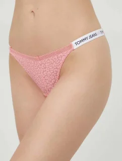 Dámske tangá HIGH LEG THONG UW0UW05160 TIC Pink - Tommy Hilfiger