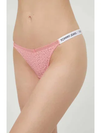 Dámske tangá HIGH LEG THONG UW0UW05160 TIC Pink - Tommy Hilfiger Dámske tangá HIGH LEG THONG UW0UW05160 TIC Pink - Tommy Hilfiger