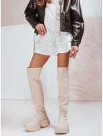 FashionStreet béžové dámske ponožkové topánky ZY1322