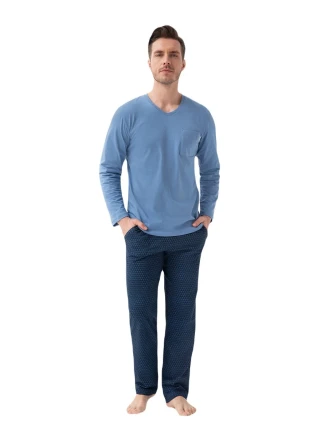 Luna 804 long/r M-2XL Z24 pánske pyžamo