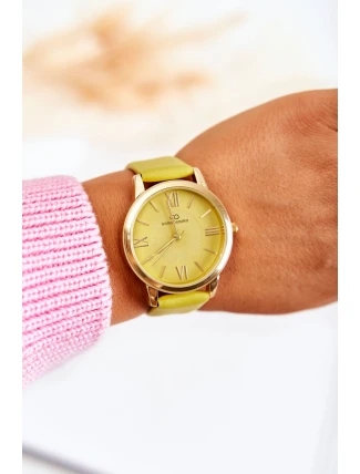 Damski Zegarek Na Skórzanym Pasku Giorgio&Dario Zielony