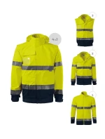 Bunda HV Guard 4 v 1 unisex fluorescenčná žltá