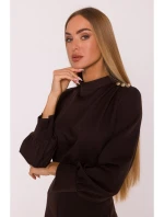 M879 Kombinéza so stojacím golierom - hnedá