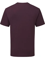 Tričko Fruit of the Loom Pure Cotton T z hrubej bio bavlny 16.1362 tmavá slivka