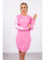 Off White svetlo ružové šaty