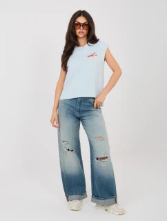 Tričko D12022M02769B svetlo modrá