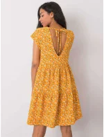 Šaty D50051Z30268 tmavo žlté