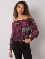 Blúzka DHJ BZ 15175 2.10P tmavo fialová Blúzka DHJ BZ 15175 2.10P tmavo fialová