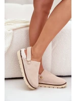 Dámske papuče na platforme zateplené kožušinou typu Lamb Beige Sanilora Dámske papuče na platforme zateplené kožušinou typu Lamb Beige Sanilora
