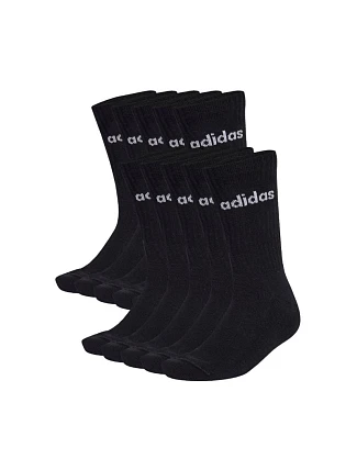 Adidas Cushioned Linear Crew ponožky 10 párov čierne KF9092
