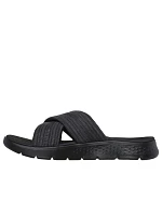 Dámske šľapky Skechers GO WALK FLEX SANDAL IMPRESSED 141420 BKGY Dámske šľapky Skechers GO WALK FLEX SANDAL IMPRESSED 141420 BKGY