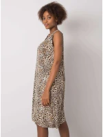 Šaty TO SK 896 7.28P čierno-béžové