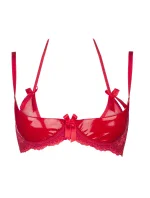 Podprsenka Plus Size V-8721 červená - Axami Podprsenka Plus Size V-8721 červená - Axami